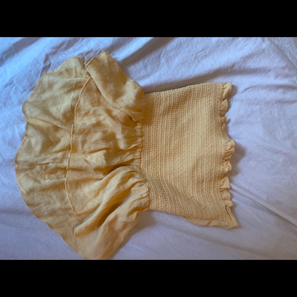 Pacsun yellow tie top